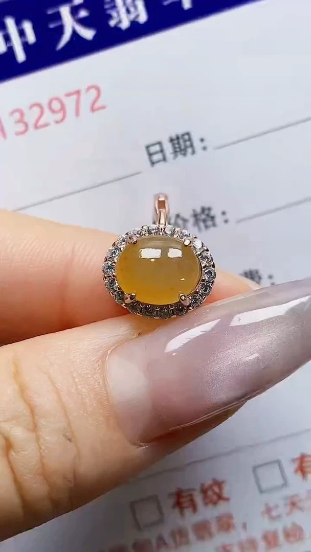 银S925镶嵌戒指翡翠2972