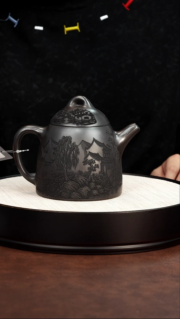 紫砂茶宠宜兴紫砂 江南秦权石黄 李亚杨 560cc