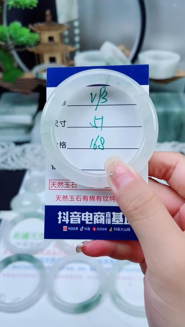 未镶嵌手镯石英质玉（天山翠）93
