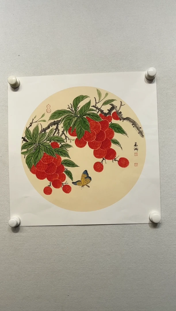 书法y郭华卫1.5平尺花鸟作品