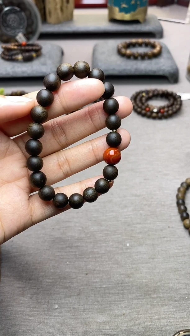 【闪购商品】沉香手串单圈越南芽庄白棋楠0.8 沉水