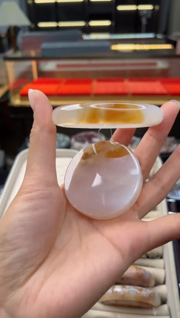 石英质玉手镯未镶嵌55圈口（赠送镯心）3411673