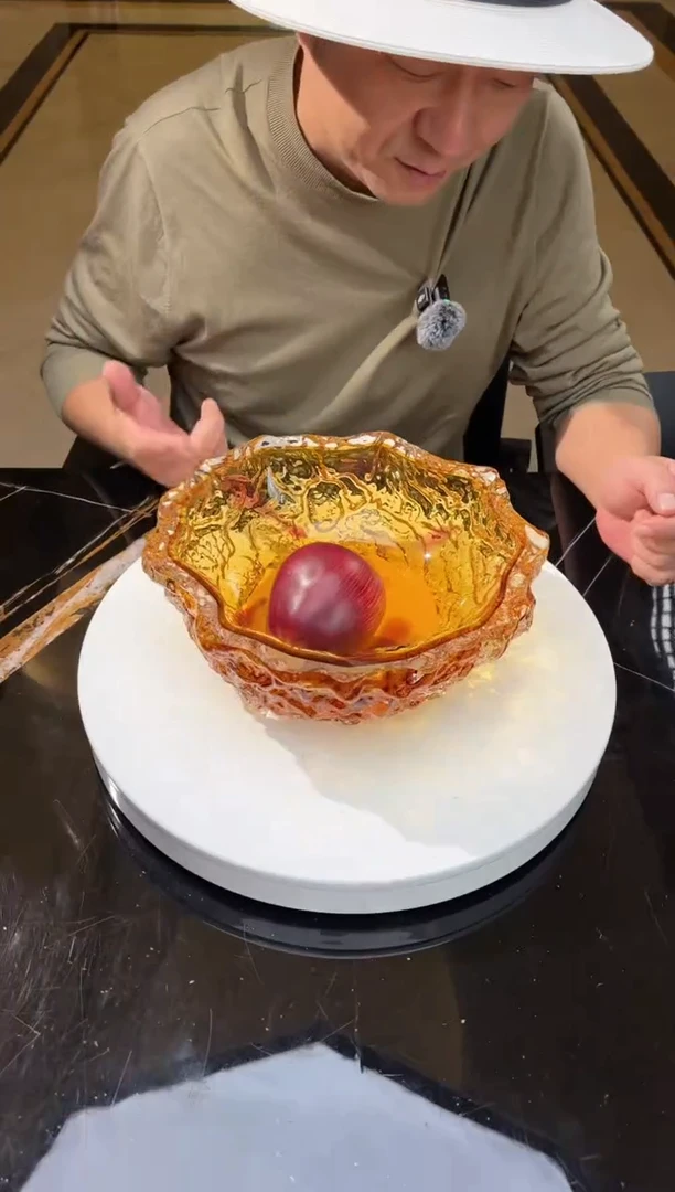 【闪购商品】茶宠AJ1011040琉璃艺术果盘