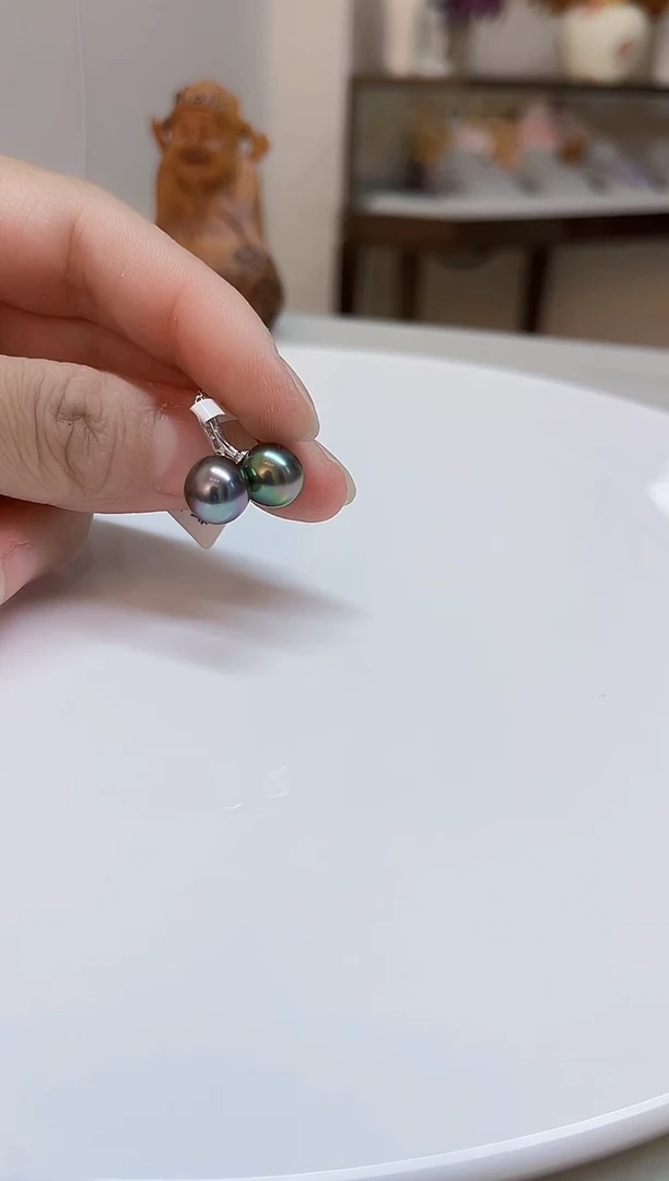 银S925镶嵌颈饰海水珍珠9mm