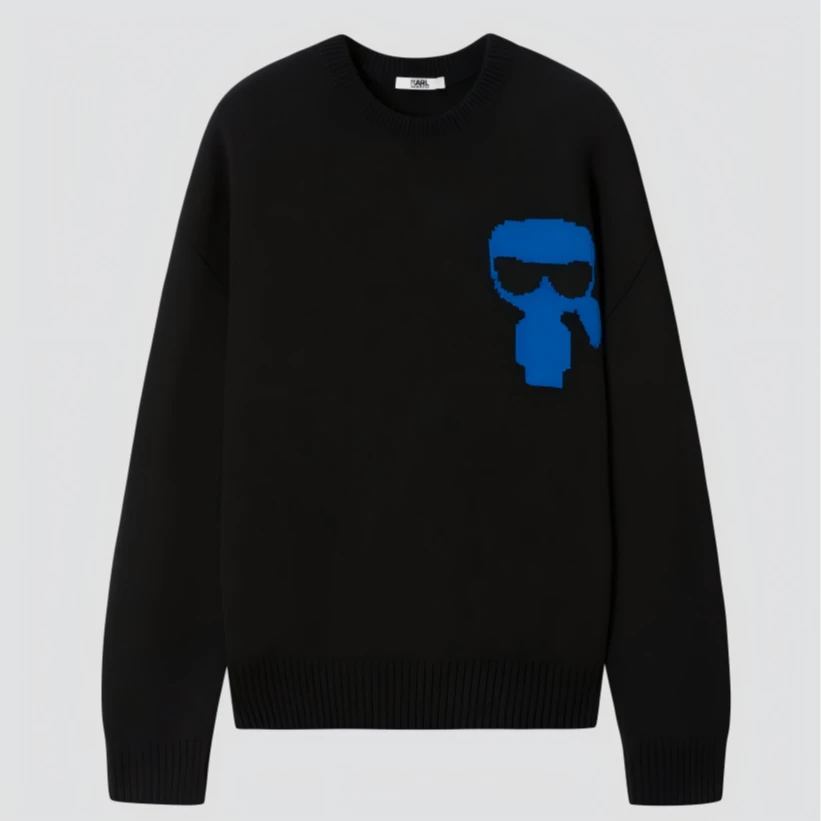 【官方男装】KARL LAGERFELD卡尔拉格斐25款绵羊毛套头毛衣M26X2315