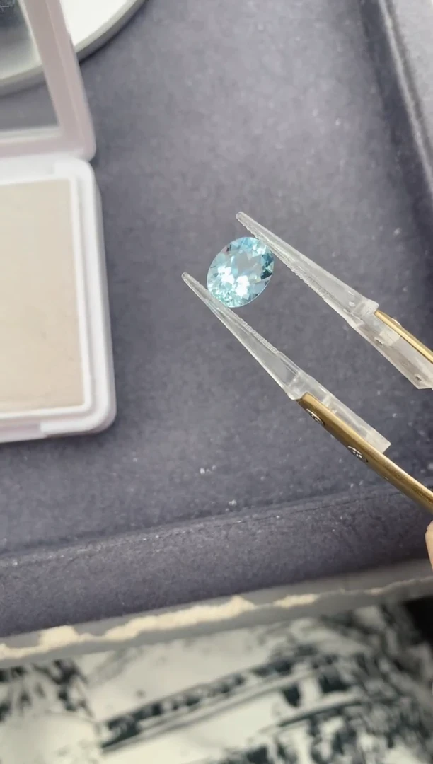 裸石海蓝宝石3CT  海蓝宝石 定制 BA