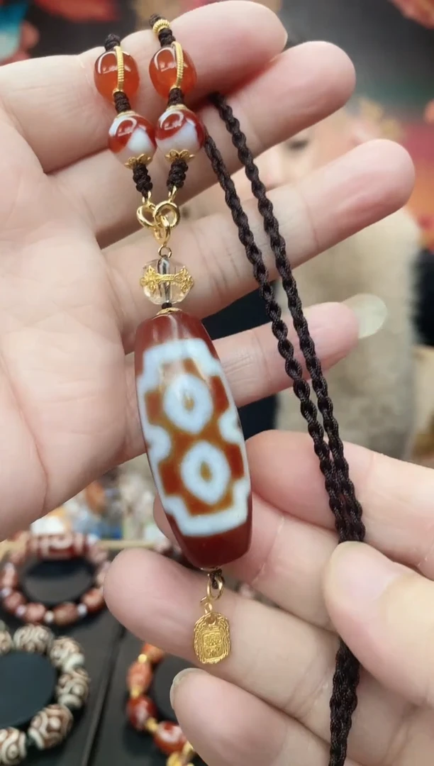 【闪购商品】玛瑙/玉髓吊坠未镶嵌玛瑙大鹏二眼吊坠