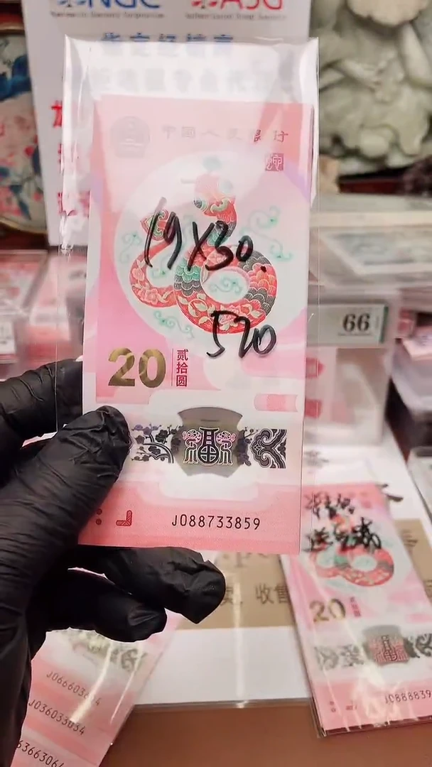 塑料兵*蛇钞共19张一组裸发