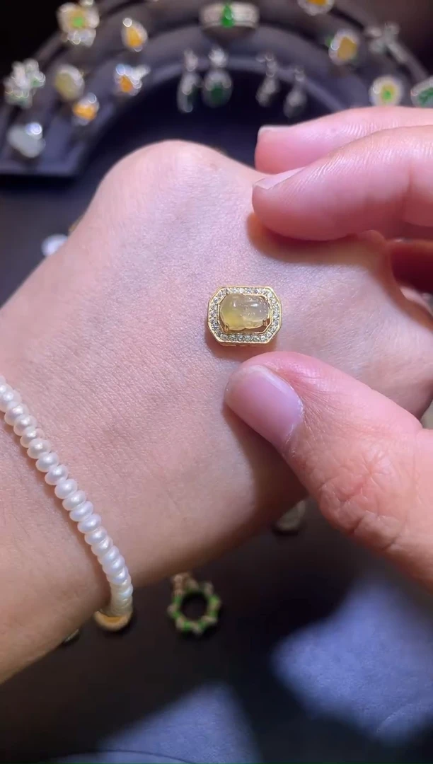 吊坠(不含链)银S925镶嵌翡翠1