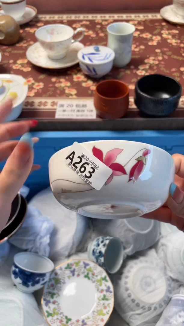 瓷片梅**甜瓷器瓷器A263