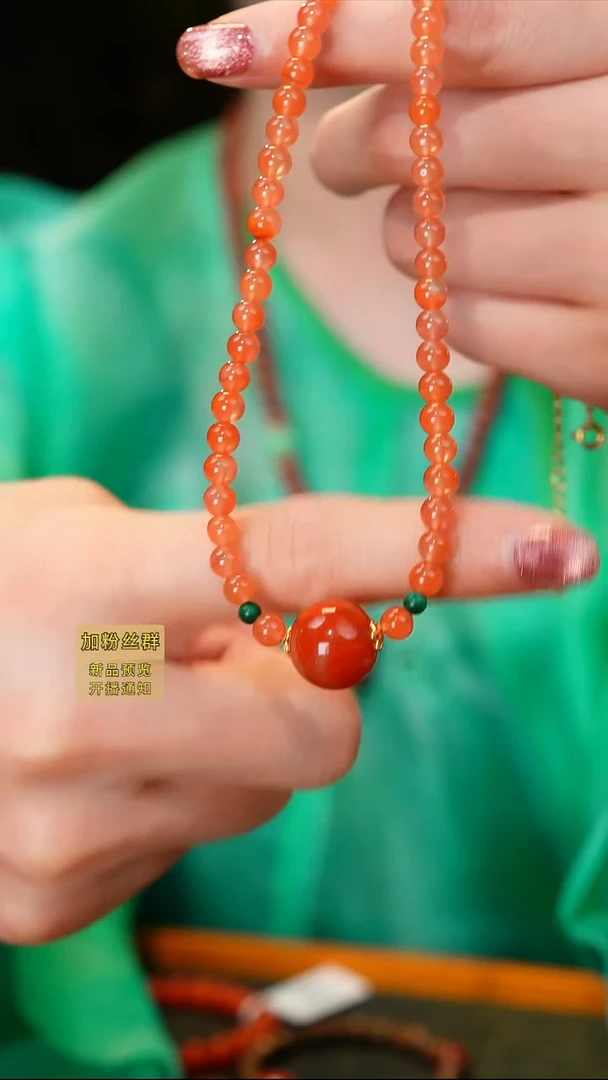 手链未镶嵌南红玛瑙樱桃红锁骨链多样性发一