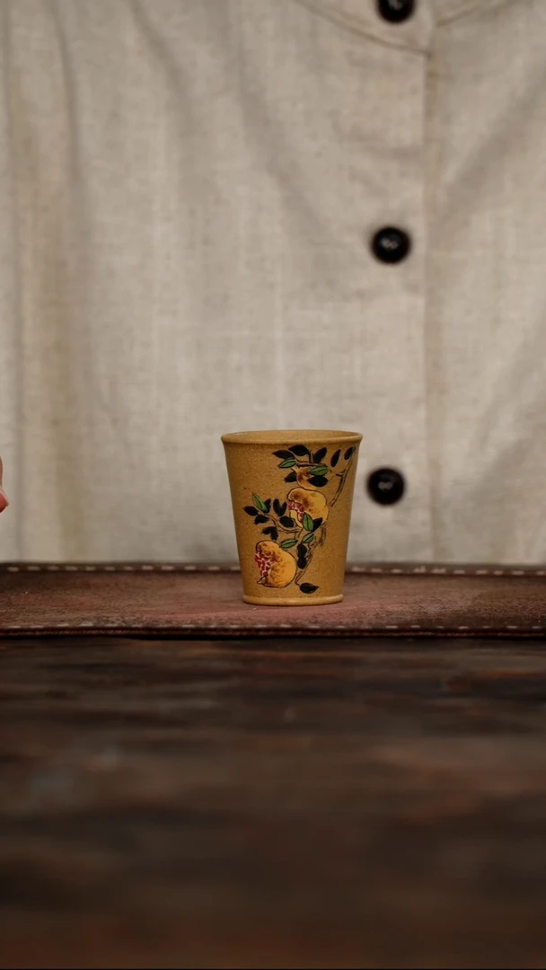 茶杯紫砂福利紫砂石榴闻香杯