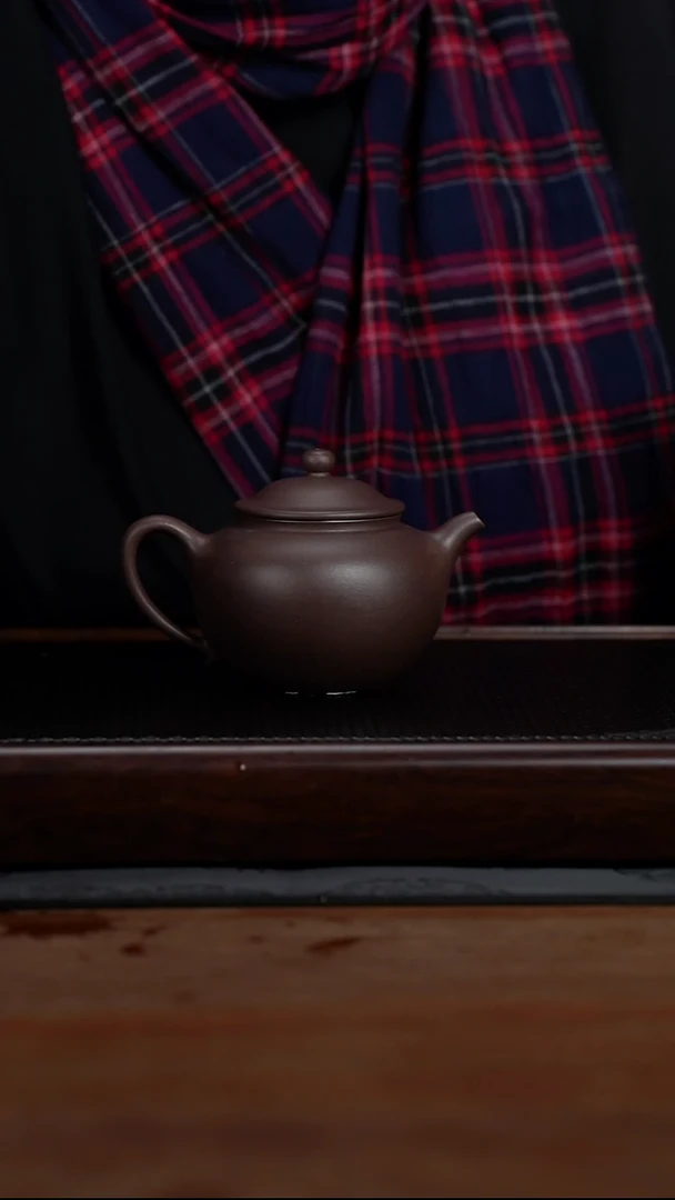 茶壶紫砂220cc黄龙山原矿紫泥古莲子26