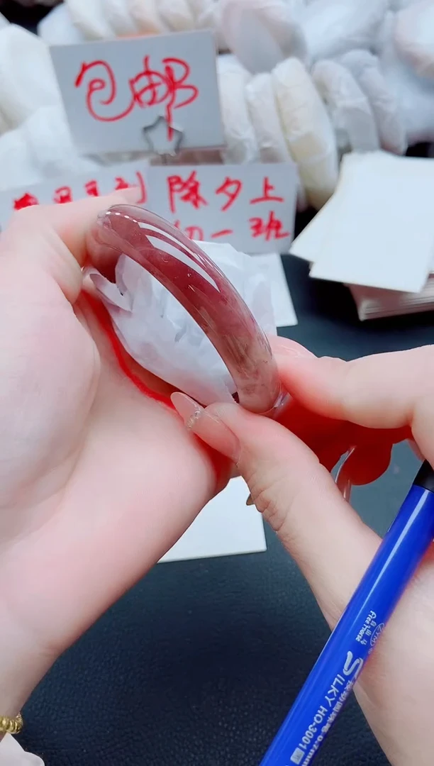 【闪购商品】石英质玉手镯未镶嵌H125-54-55