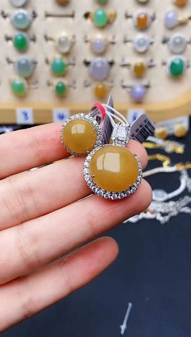 银S925镶嵌戒指翡翠4853