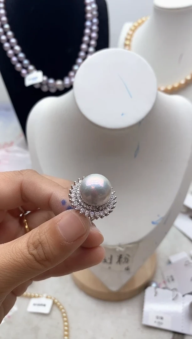 【闪购商品】淡水珍珠颈饰钛钢140