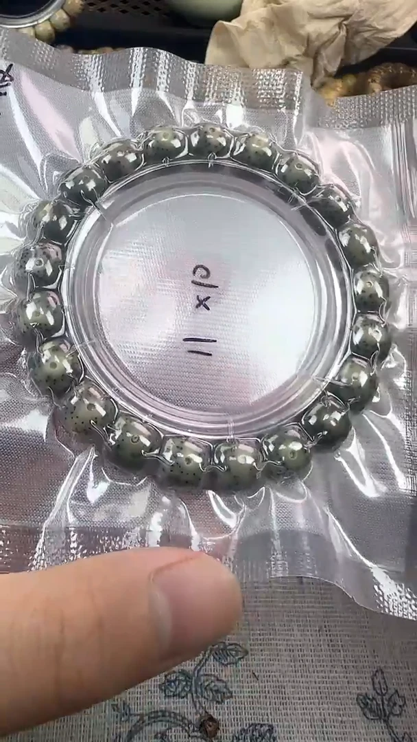 手串星月菩提89石玉料糯冰单圈11×10高透精工福利