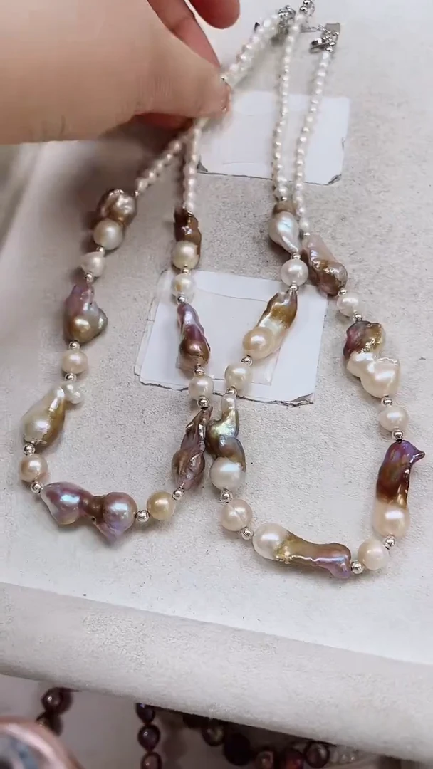 未镶嵌项链淡水珍珠【纯恬饰品】（多样性发货发一）