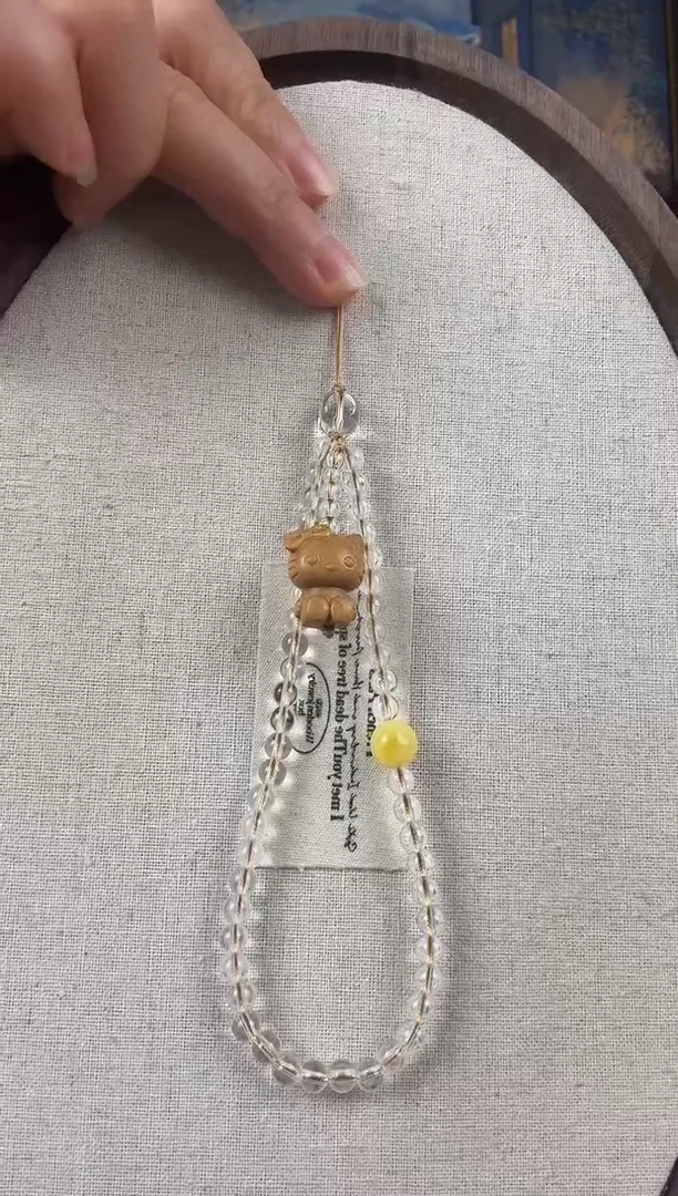 水晶手链未镶嵌纯天然水晶手机链