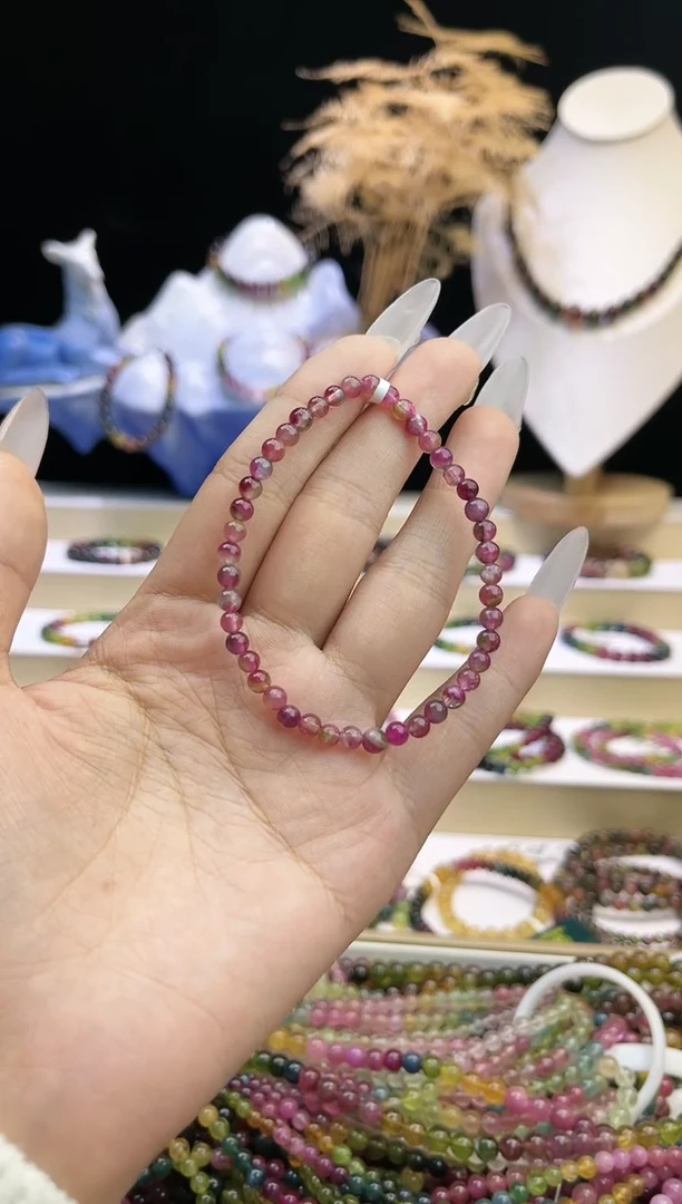 【闪购商品】碧玺/未镶嵌J4mm+碧玺单圈多样性发货