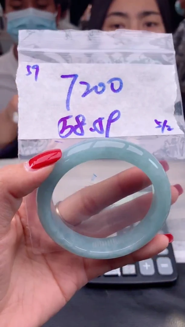 【闪购商品】定制翡翠未镶嵌59毛货需精细抛光手镯多样性拍一发一