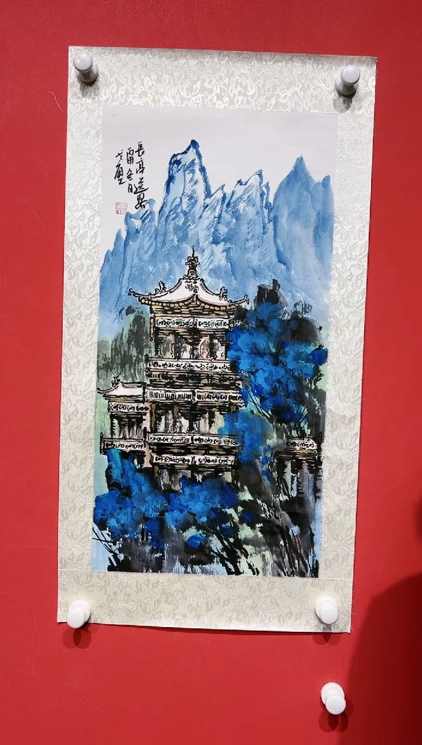 国画戈壁-2平尺-国画作品