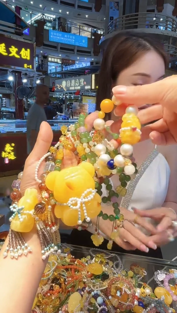 琥珀套链未镶嵌【多样性发一】