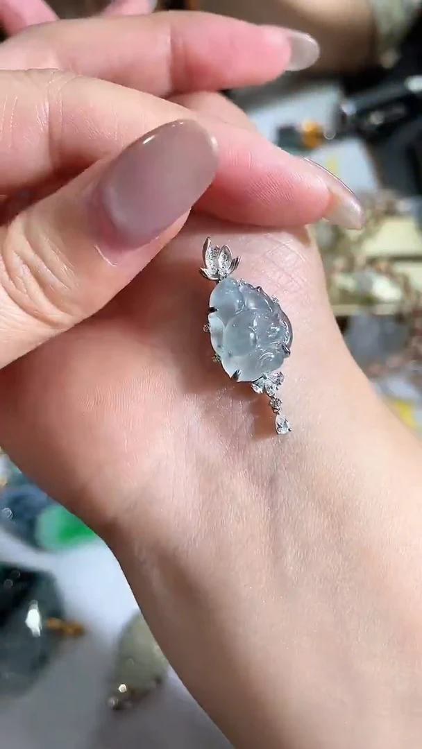 颈饰银S925镶嵌翡翠2026010101多样性发一