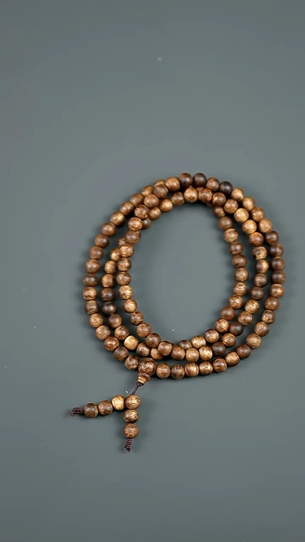 沉香手串沉香 绿奇楠 0.8x108