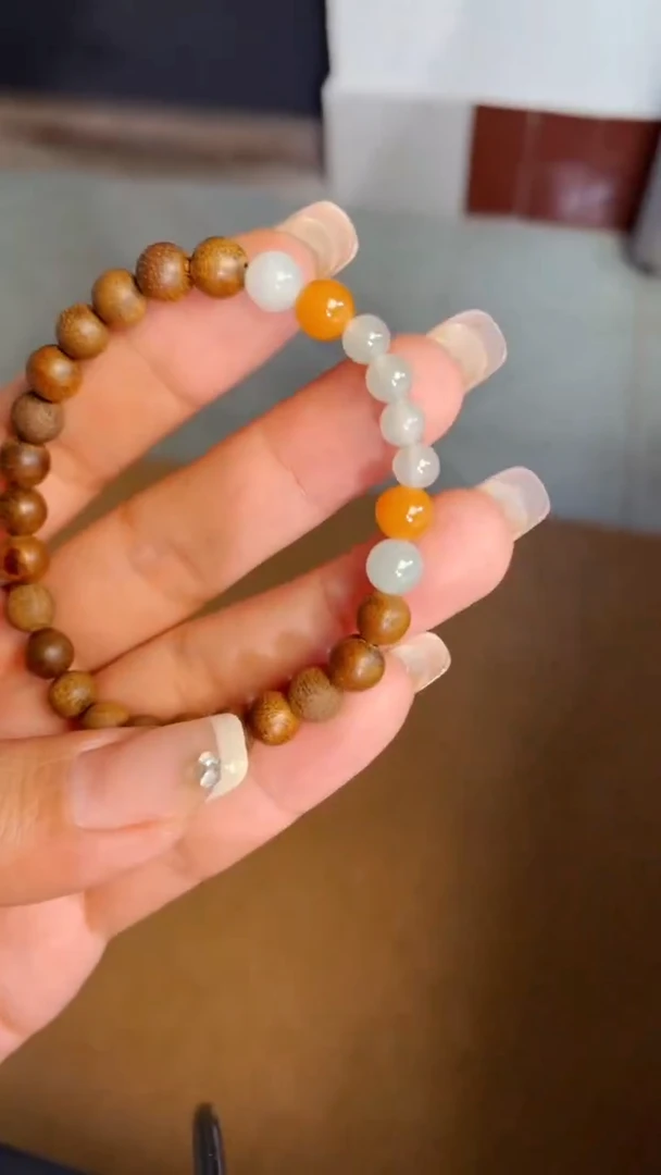 未镶嵌手串翡翠定制珠串