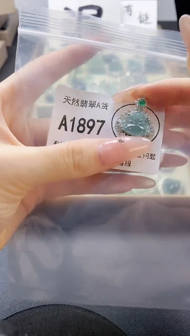 吊坠(赠链)未镶嵌翡翠天然翡翠A货