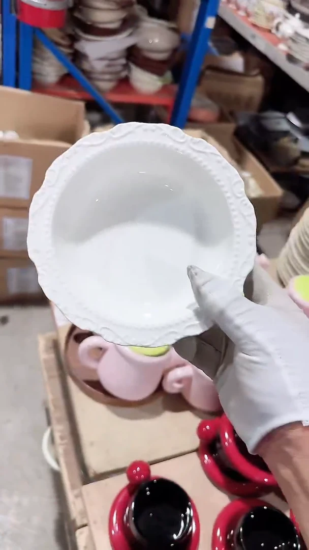 碗6英寸浮雕碗 微瑕凑满20元包邮