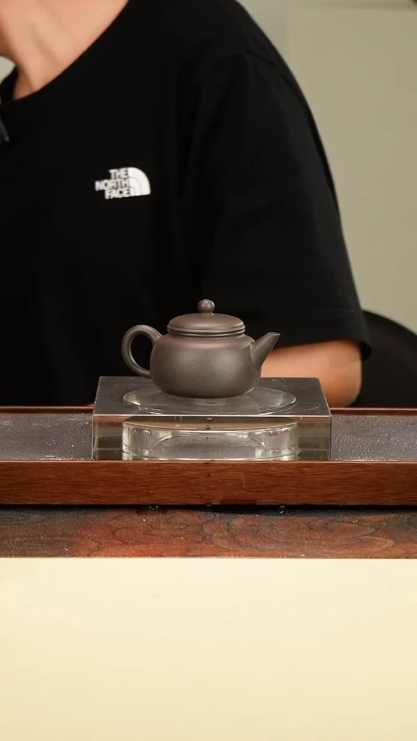 茶壶紫砂ღ****࿐匏樽水平高温天青泥100cc内推孔