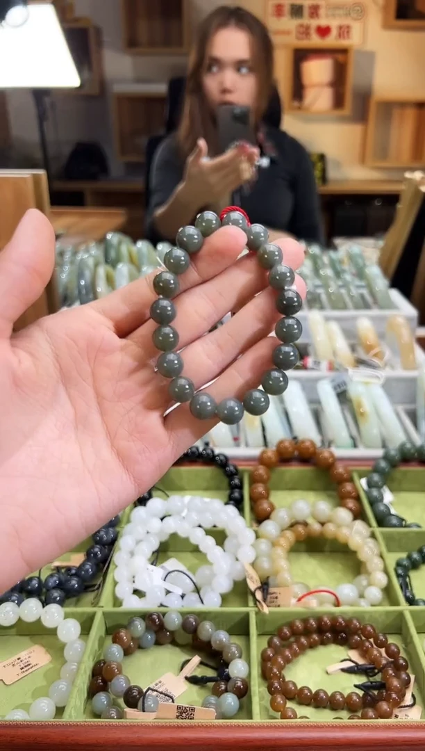 未镶嵌手串和田玉新疆和田玉若羌料李保国矿手串卡10