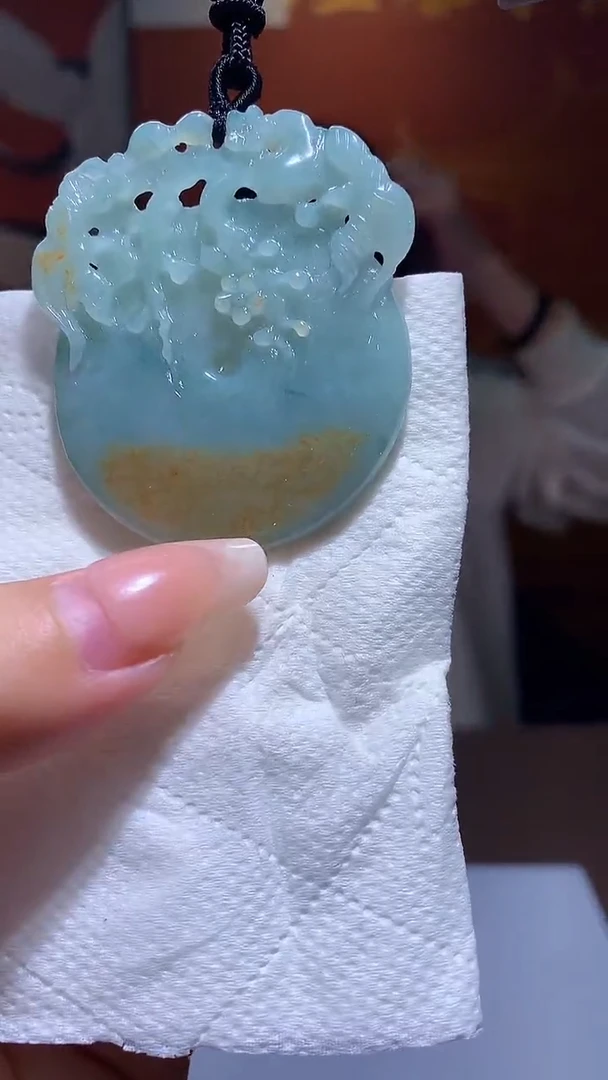 【闪购商品】定制翡翠未镶嵌1072xx-毛货挂件23