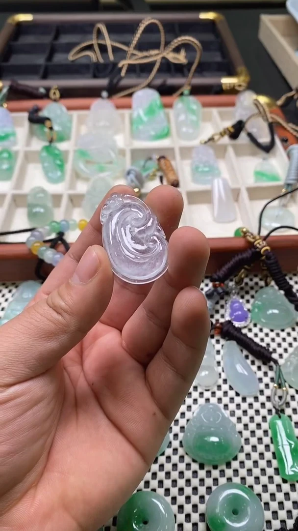 未镶嵌挂件翡翠一物一拍所见即所得