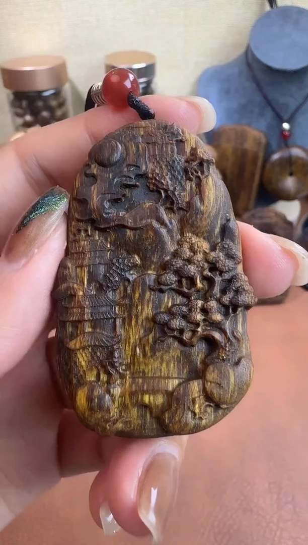 线香芽庄白棋山水沉香碎料