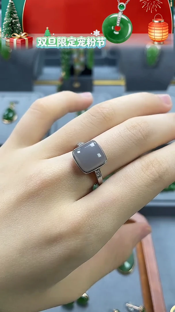 银S925镀金镶嵌戒指和田玉银S925镀金镶嵌 戒指 和田玉