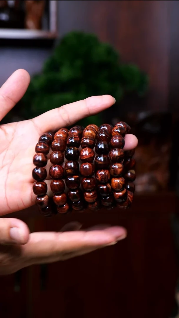 黄花梨/降香黄檀手串/手链海南黄花梨1.3*1.4多样性发一