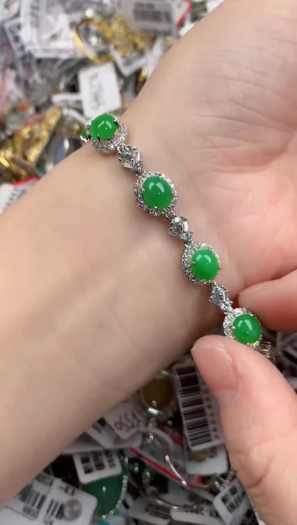 银S925镶嵌戒指翡翠11-11-11----9