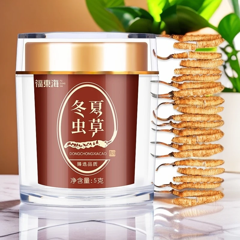 福东海冬虫夏草5g正品干断草青海高品质虫草送礼送长辈官方旗舰店