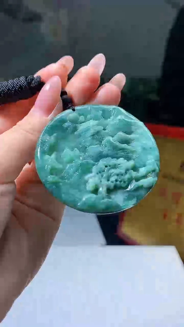 【闪购商品】定制翡翠未镶嵌5143jj-毛货挂件98