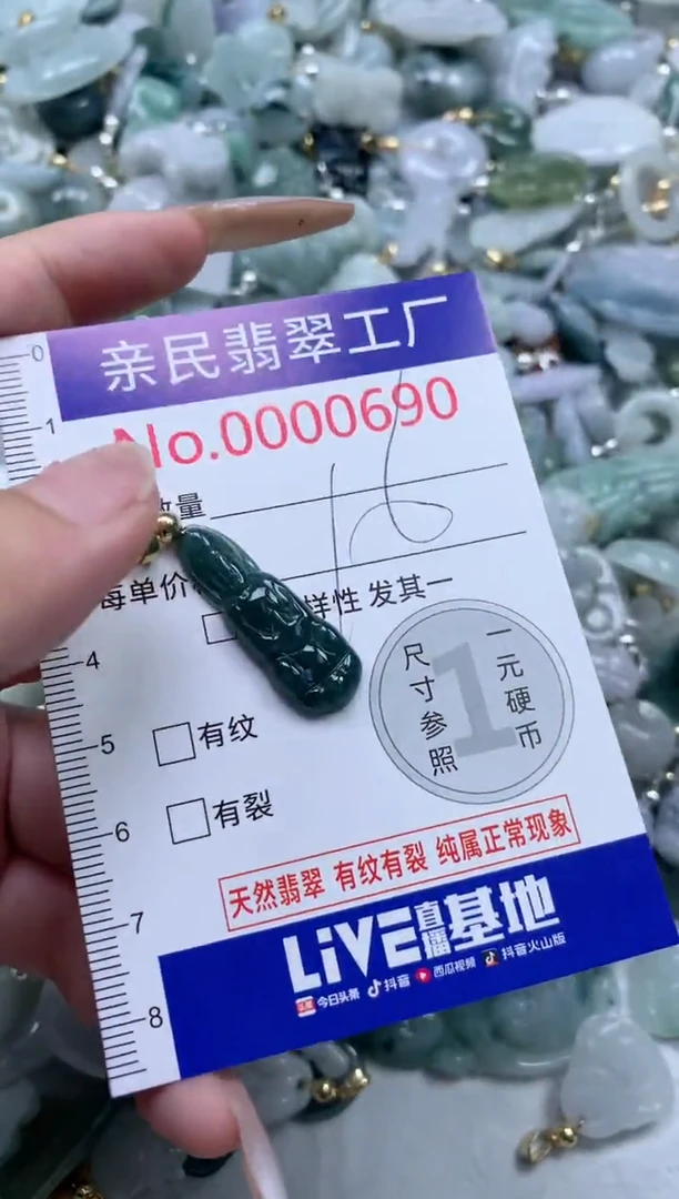 翡翠未镶嵌吊坠(不含链)690