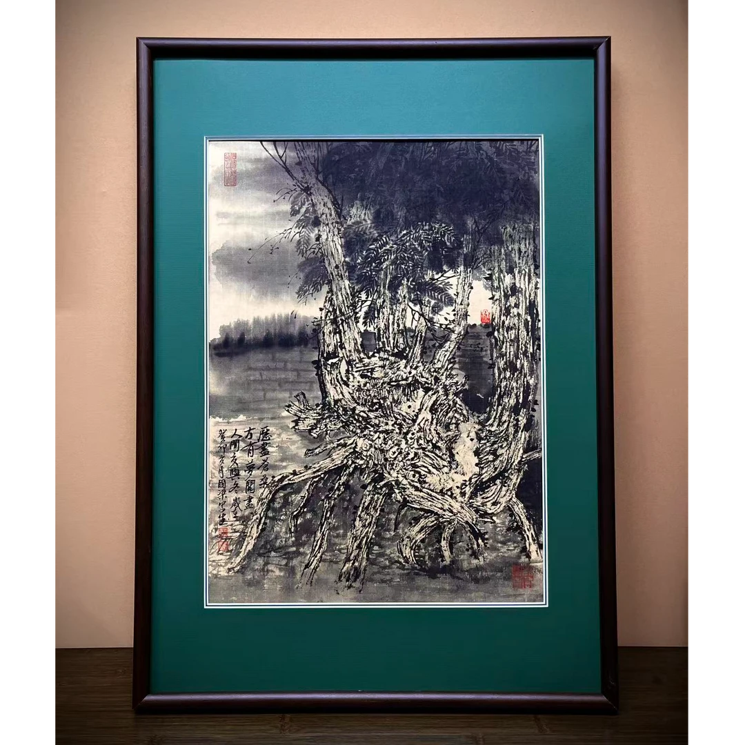 《历尽沧桑方有梦》55×77水墨山水装饰画