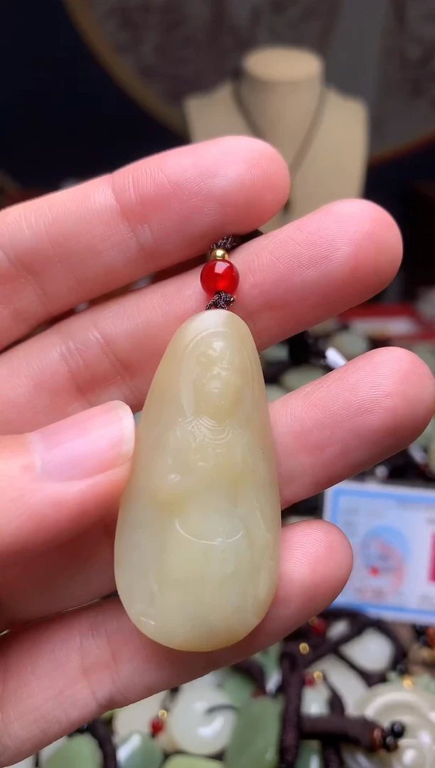 颈饰未镶嵌和田玉新疆料青海料清水和田玉吊坠