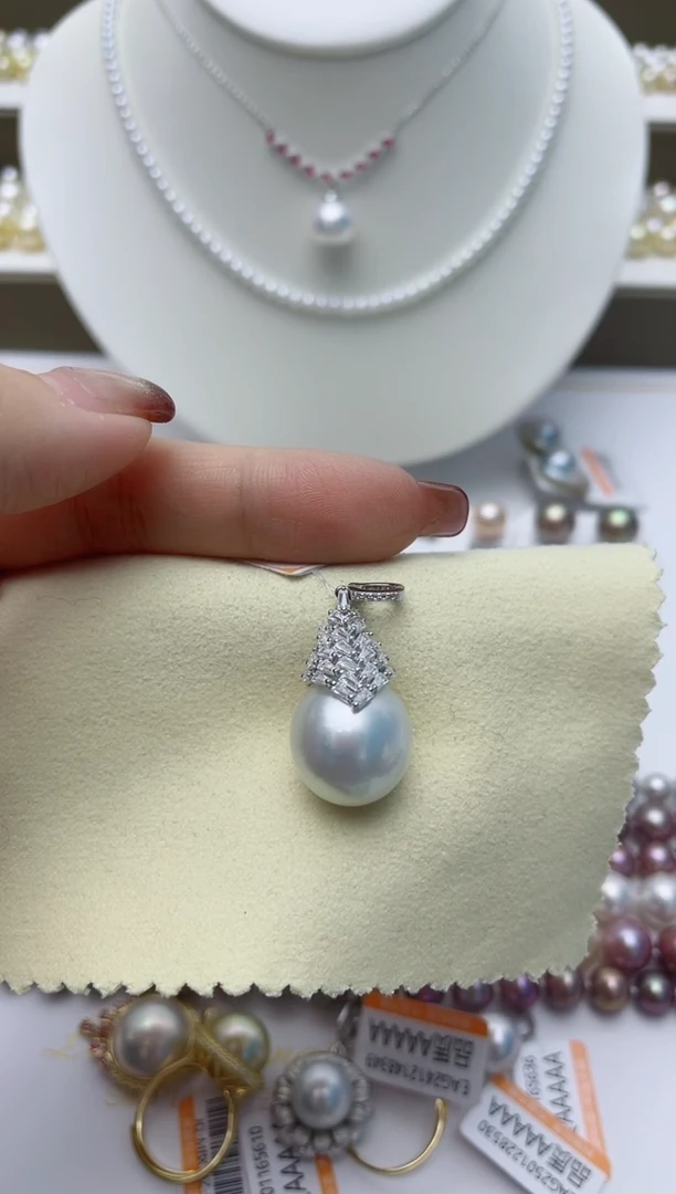 【闪购商品】海水珍珠颈饰银S925镶嵌W28