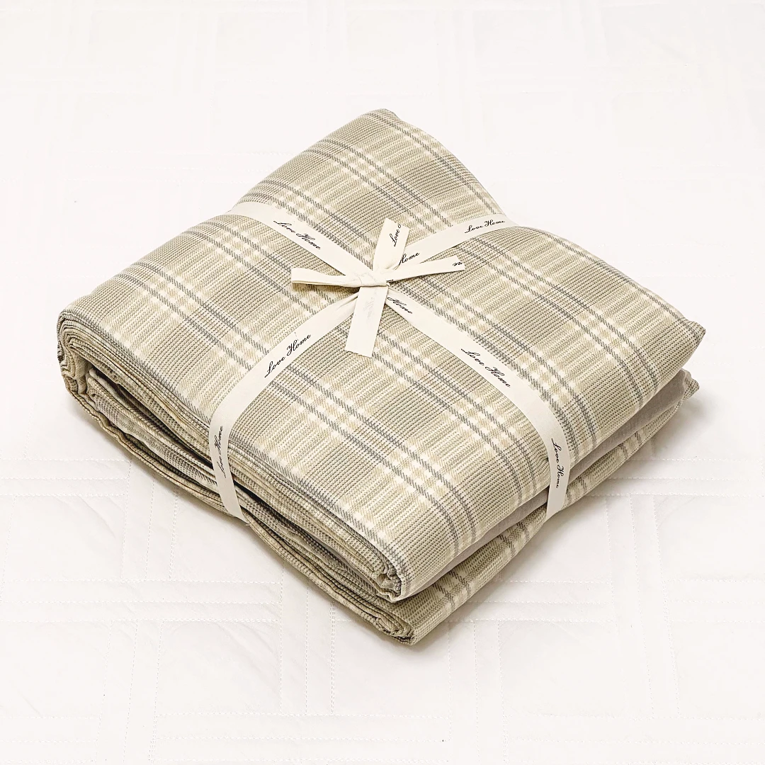 【京かわ会社】全棉双层纱纯棉母婴级A类有氧纱四件套 大马士革