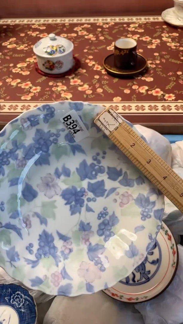 瓷片花**夏瓷器瓷器B394