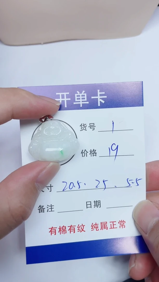 吊坠(赠链)银S925镶嵌翡翠1