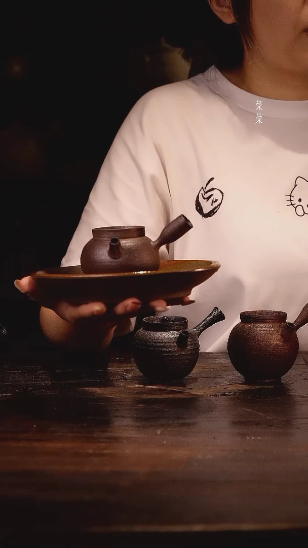 柴烧泡茶壶纯手工壶